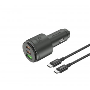 C25 A+C+C 3-Port Metal Car Charger (95W)