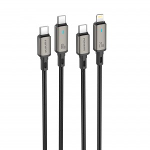 XS12 1.2M Auto Power-Off Braided Cable (60W)